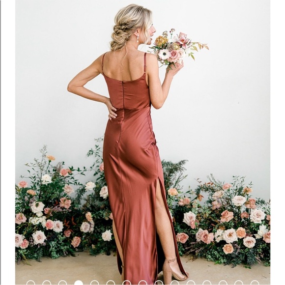 Revelry Cinnamon Bridesmaids Dress - Picture 2 of 9